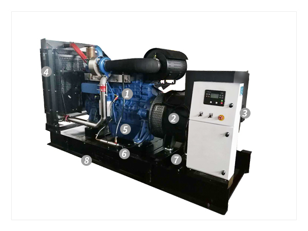 Industrial diesel generator set